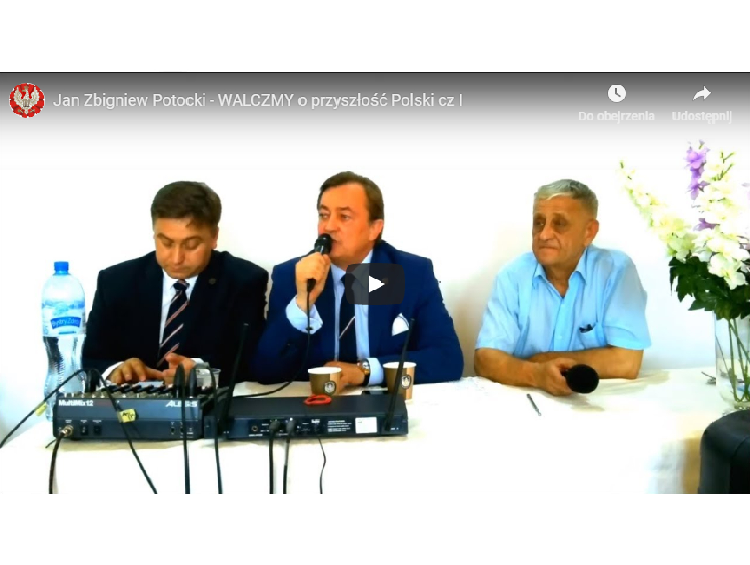 Jan Zbigniew Potocki - WALCZMY o przyszłość Polski cz I